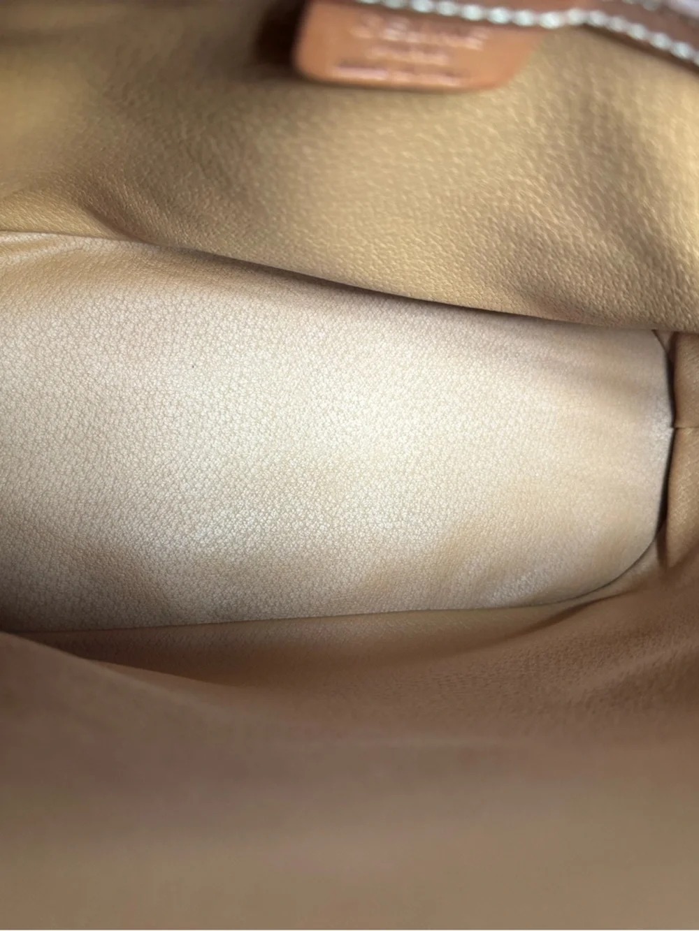 CELINE Set Macadame Dome Bag Satchel & Coin Purse VTG + COA Brown Luxury 10x12x5 - Picture 11 of 15